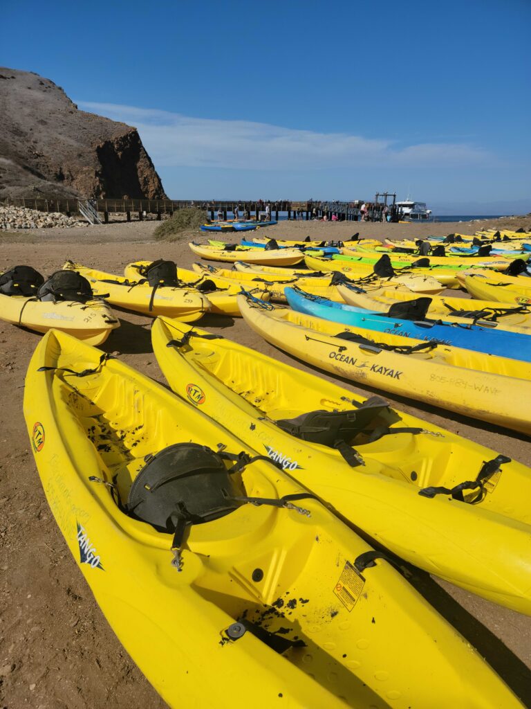 Kayaking at Santa Cruz Island