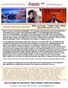 Conejo Ski & Sports Club - Travel to Japan in 2026